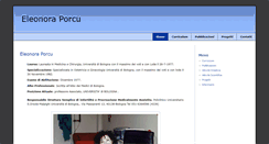 Desktop Screenshot of eleonoraporcu.it